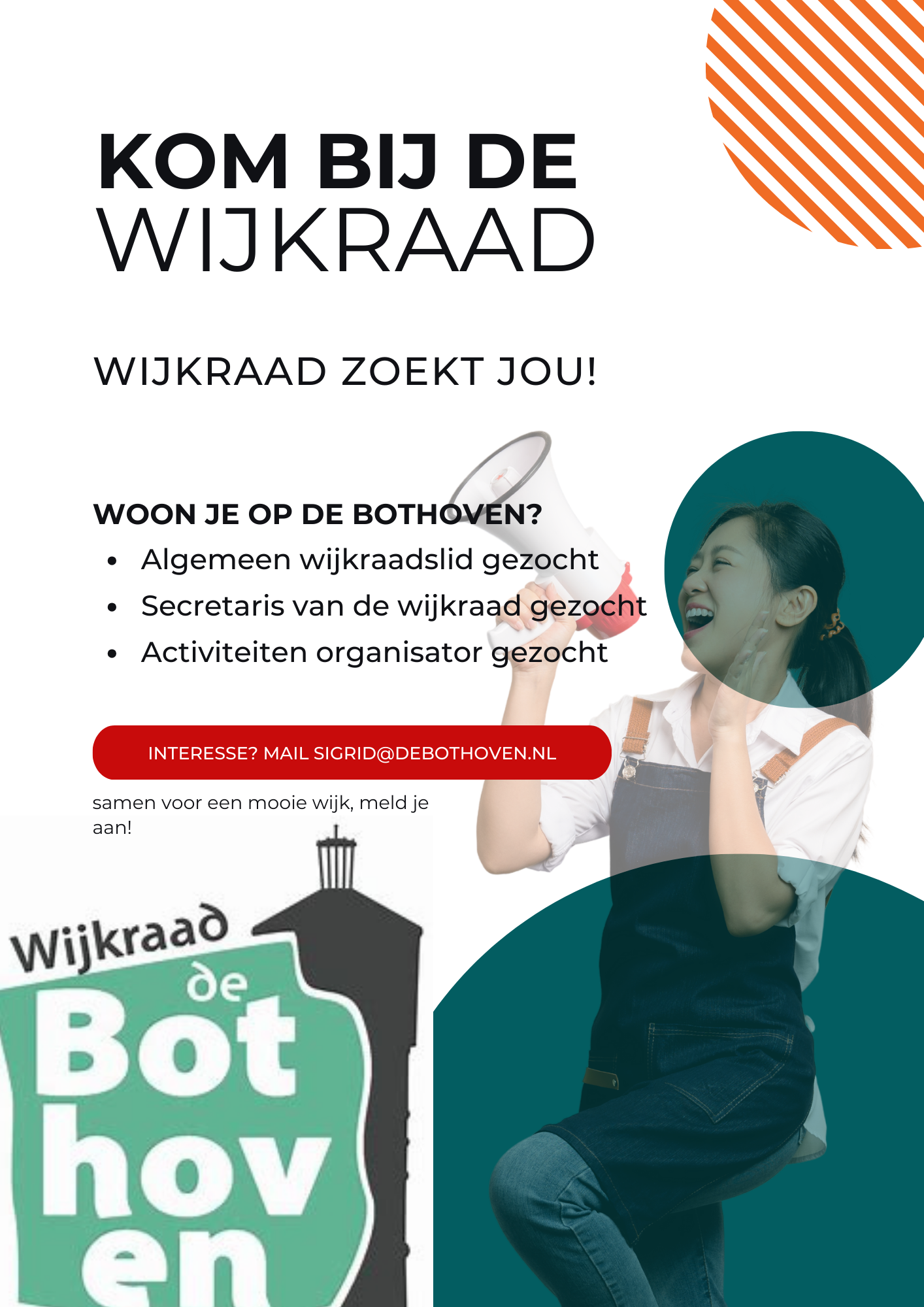 Wij zoeken jou! Kom bij de wijkraad